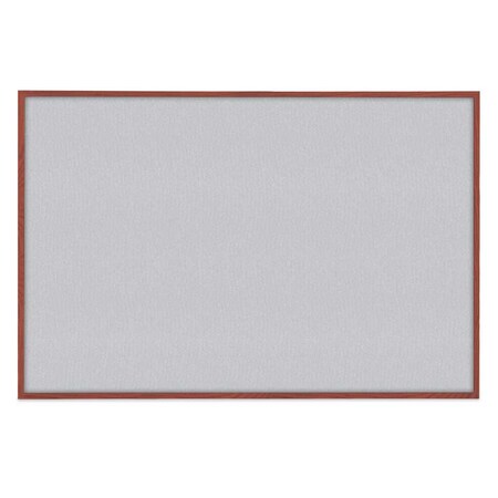 United Visual Products Sliding Door Indoor Enclosed Corkboard, 6 UV9002ACSH-SATIN-MEDGRY